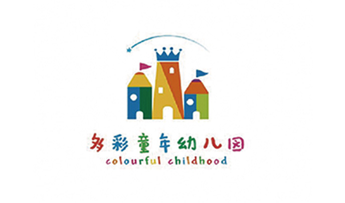 多彩童年幼儿园项目标志设计-logo形象设计